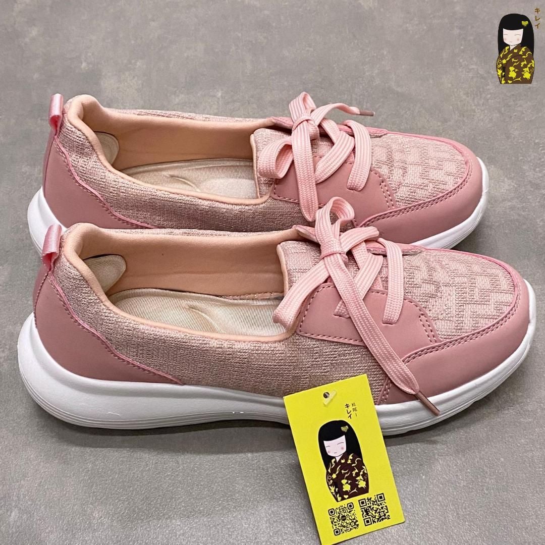  Kirei Hime - Walk Sneakers BG07 Pink - Giày Thể Thao Nữ Phong Cách Nhật - Đế Phylon siêu nhẹ 