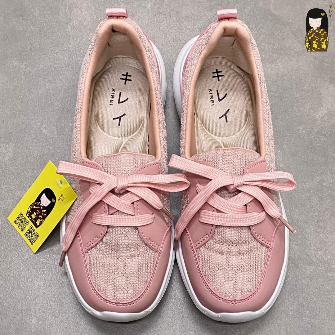  Kirei Hime - Walk Sneakers BG07 Pink - Giày Thể Thao Nữ Phong Cách Nhật - Đế Phylon siêu nhẹ 