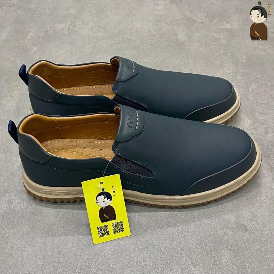  Giày lười Nam Hansamu Zen DGD08 màu Xanh đậm - Loafer công sở 