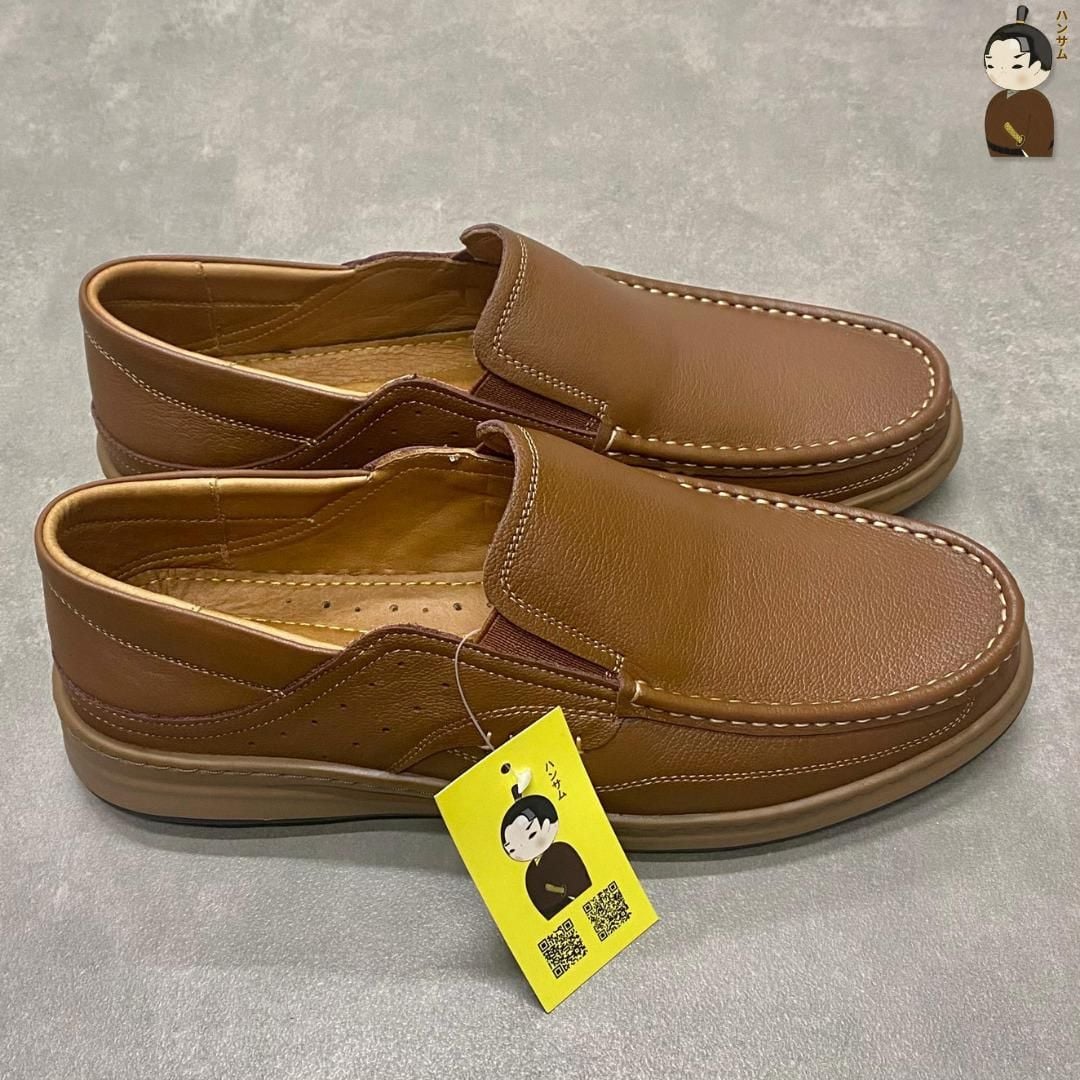  Giày lười Nam Hansamu Zen DGD05 màu Nâu - Loafer công sở 