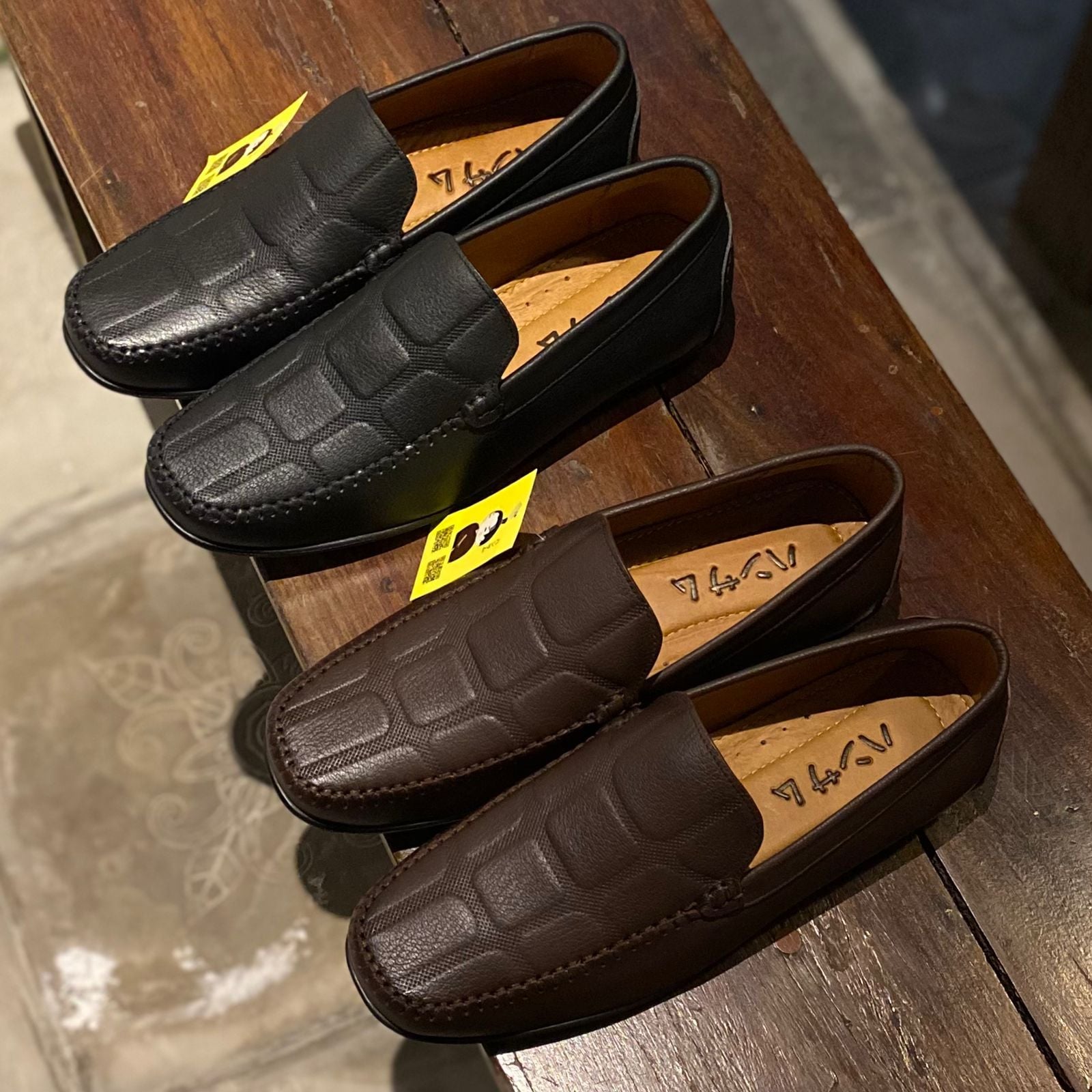  Giày lười Nam Hansamu Kai DGD09 màu Đen - Moccasin da bò siêu bền 