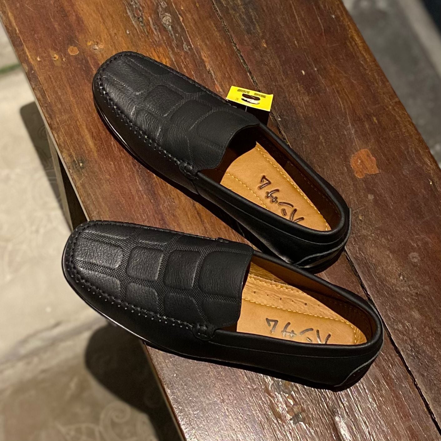  Giày lười Nam Hansamu Kai DGD09 màu Đen - Moccasin da bò siêu bền 