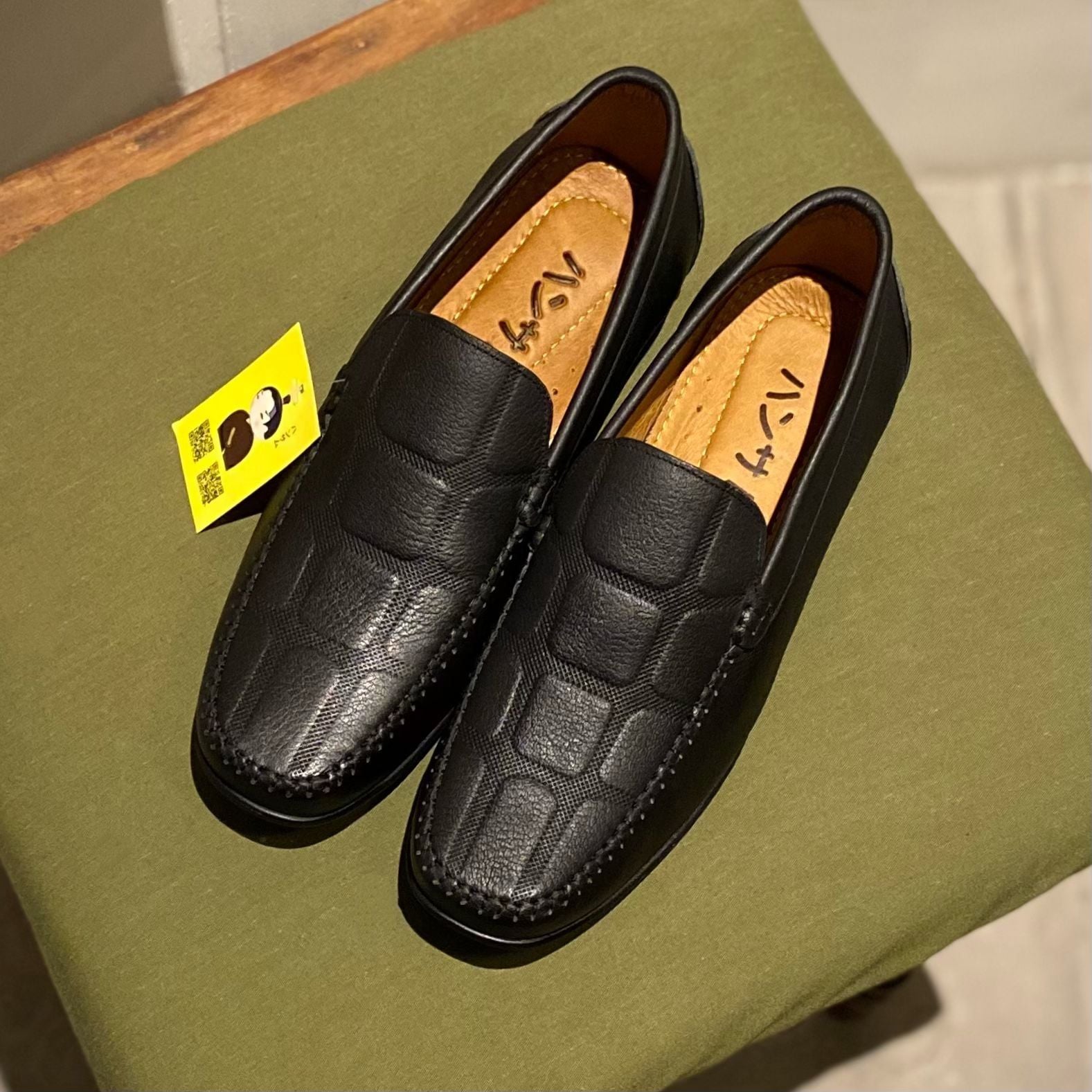  Giày lười Nam Hansamu Kai DGD09 màu Đen - Moccasin da bò siêu bền 