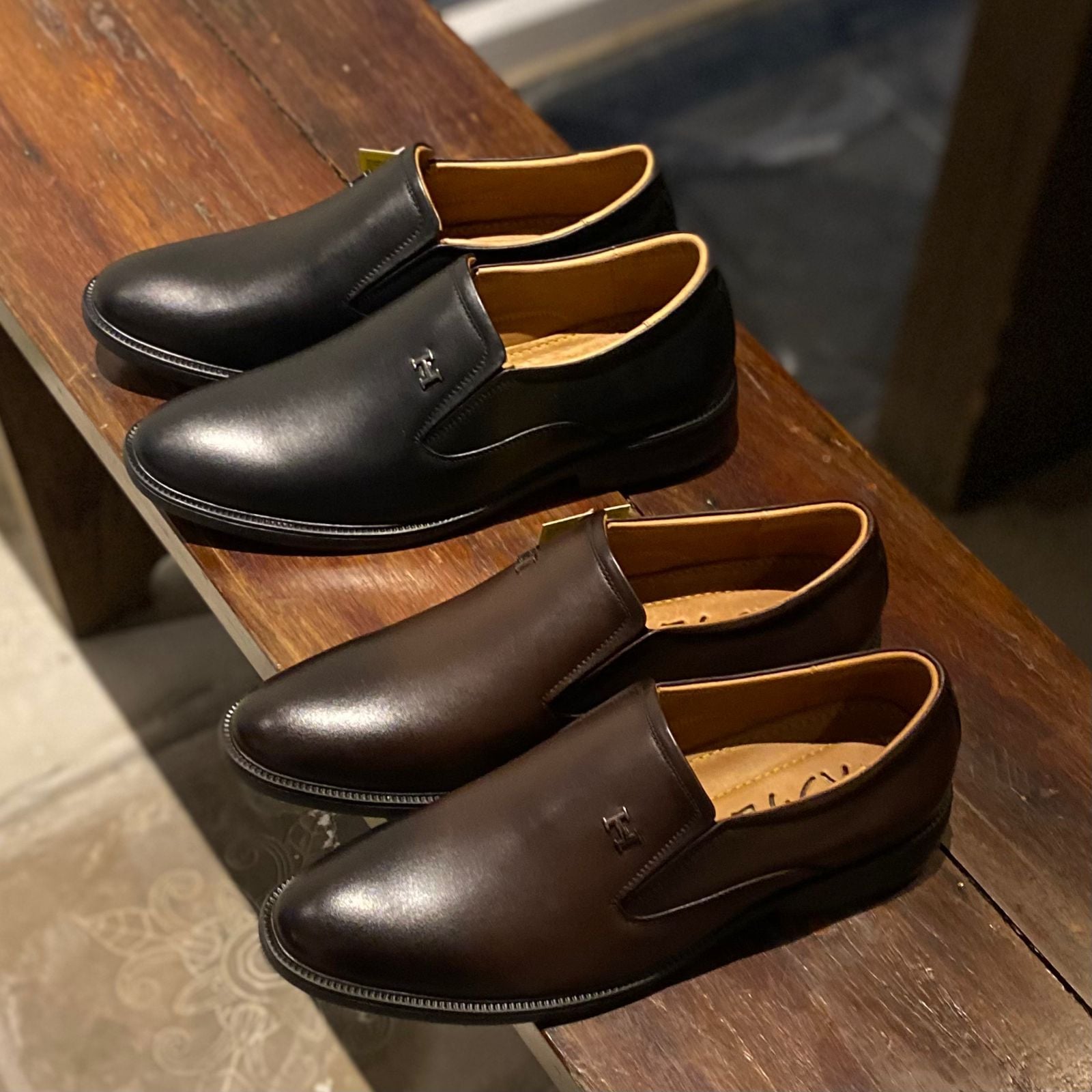  Giày lười Nam Hansamu Zen DGD10 màu Đen - Loafer công sở 