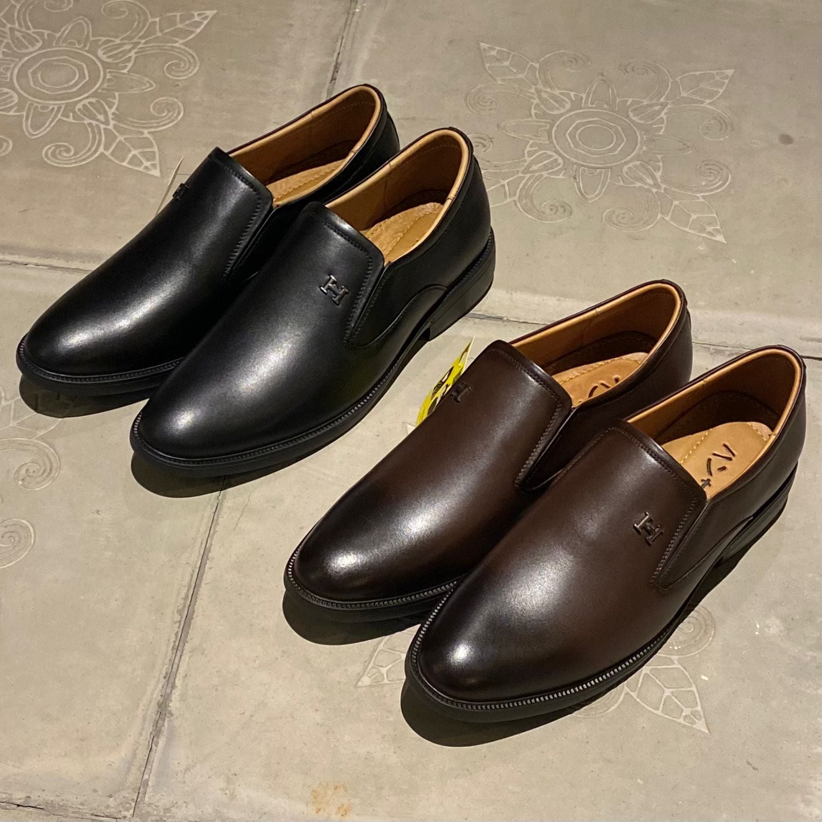  Giày lười Nam Hansamu Zen DGD10 màu Nâu - Loafer công sở 
