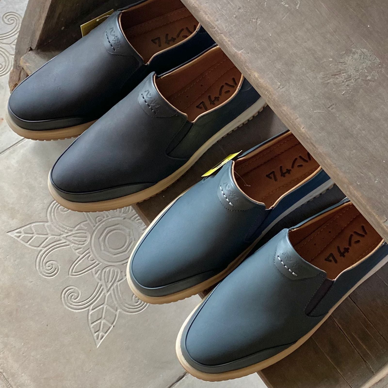 Giày lười Nam Hansamu Zen DGD08 màu Đen - Loafer công sở 
