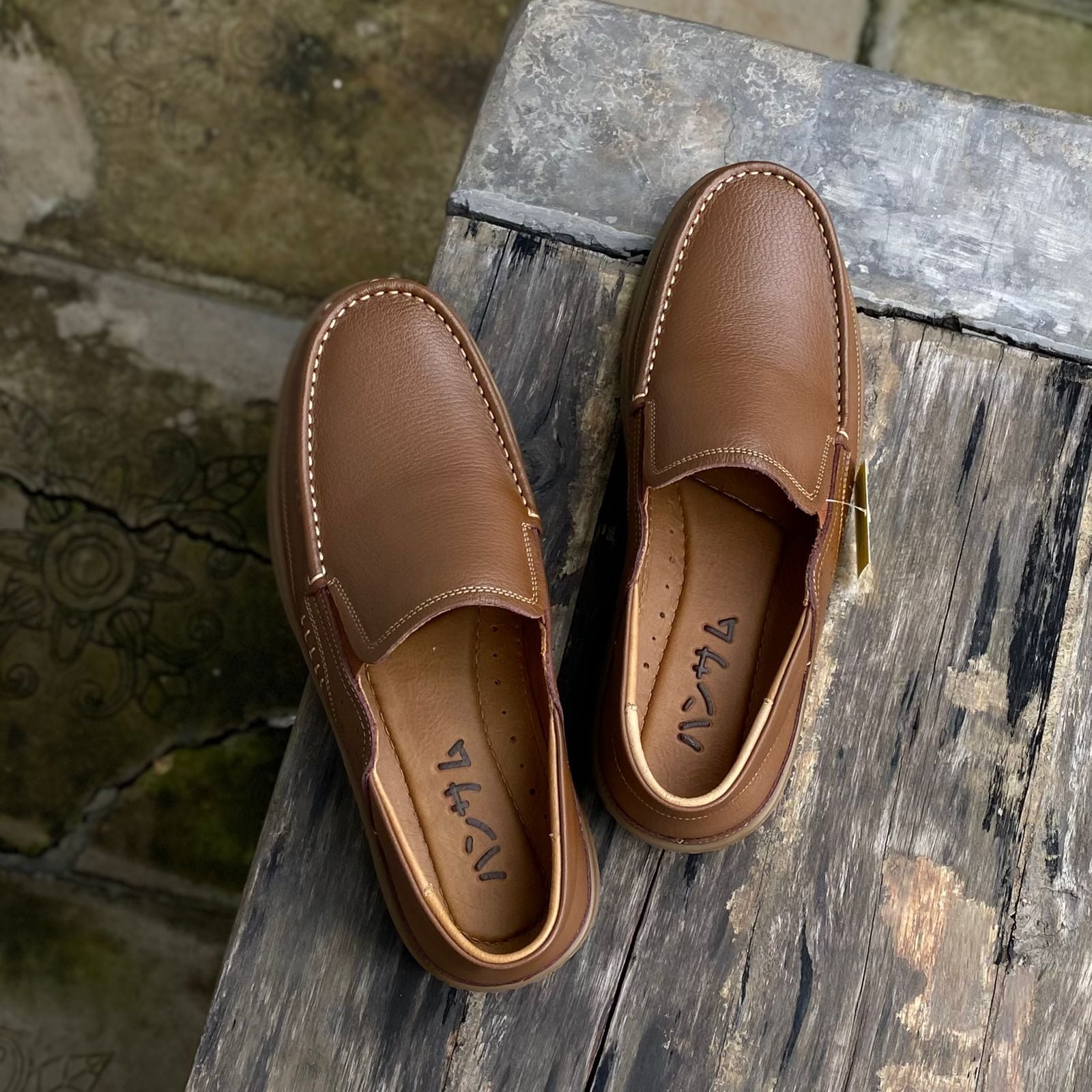 Giày lười Nam Hansamu Zen DGD05 màu Nâu - Loafer công sở 