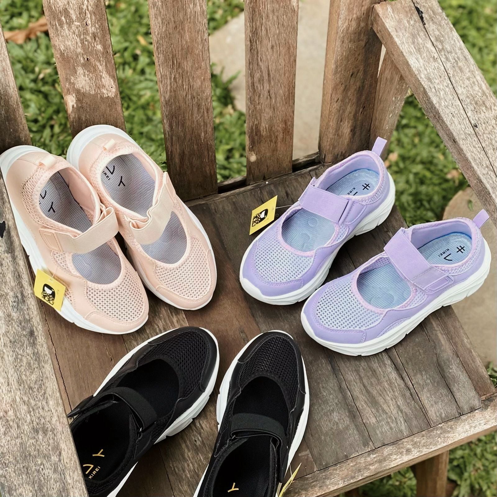  Giày thể thao nữ Kirei Nintai BG10 màu Tím - Sneaker nữ đi bộ 