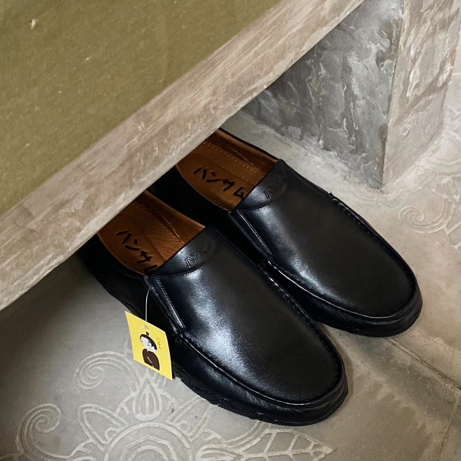  Giày lười Nam Hamsamu Kai DGD14 màu Đen - Loafer da bò siêu bền 