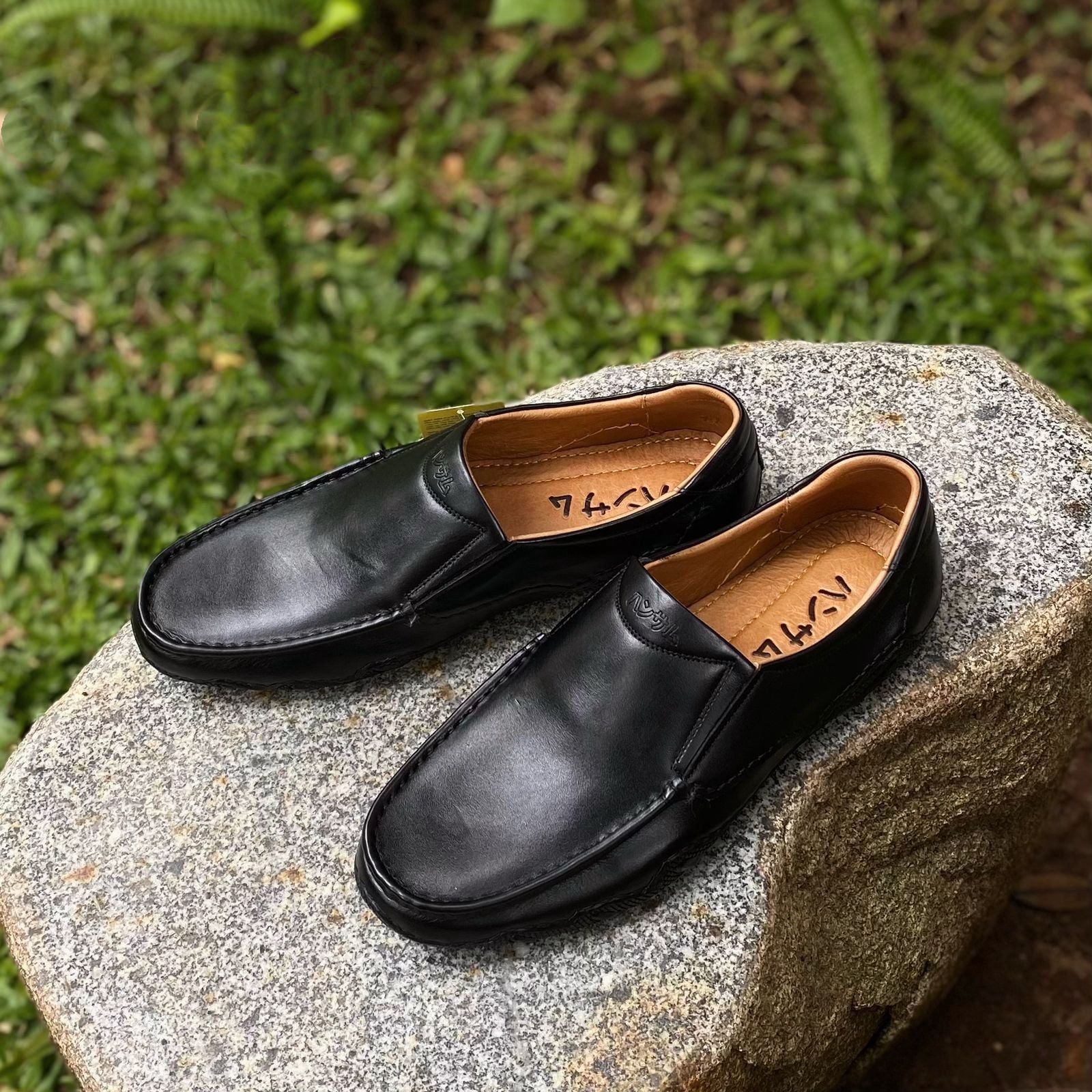  Giày lười Nam Hamsamu Kai DGD14 màu Đen - Loafer da bò siêu bền 