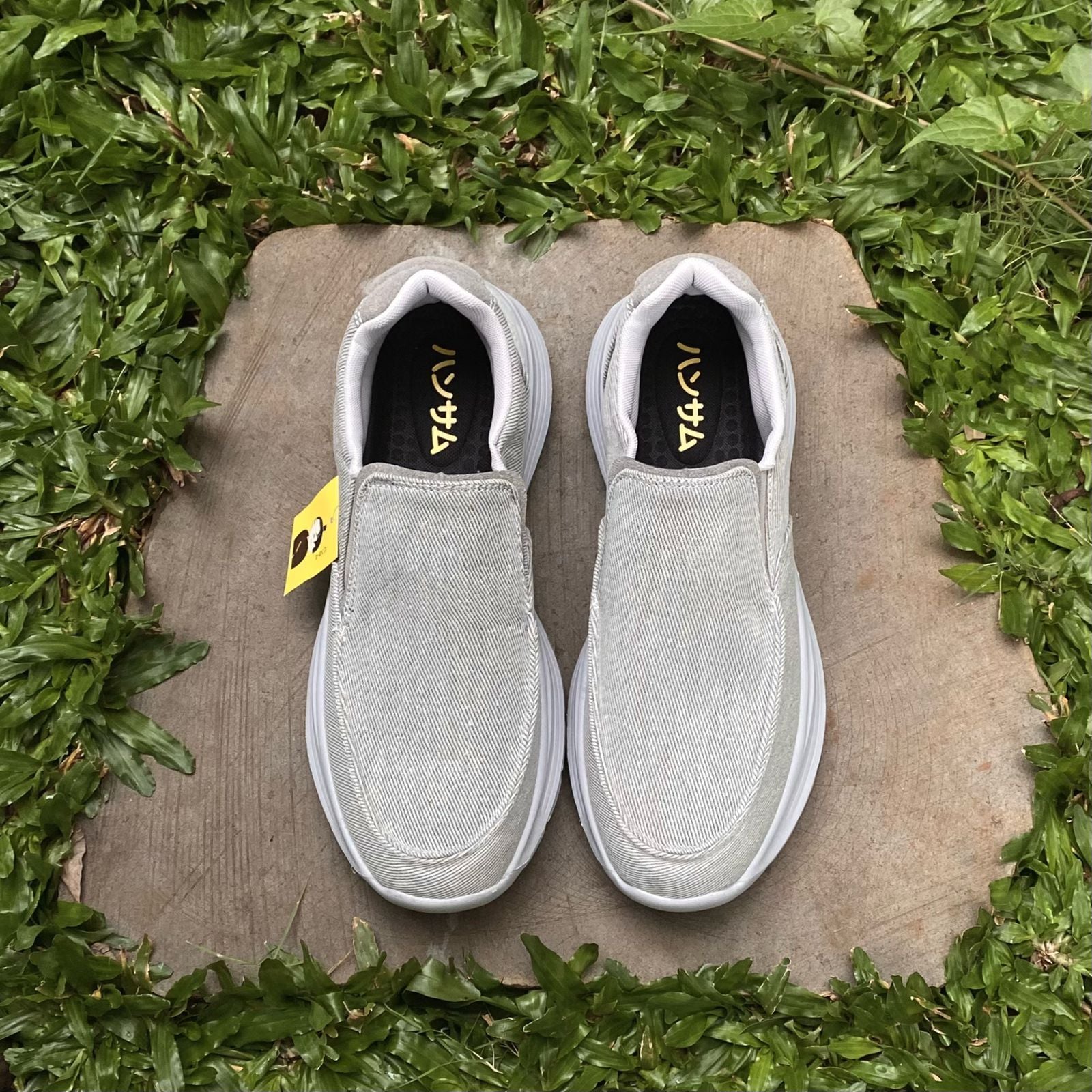  Hansamu Nin - Walk Slip-On BG09 Light Grey 