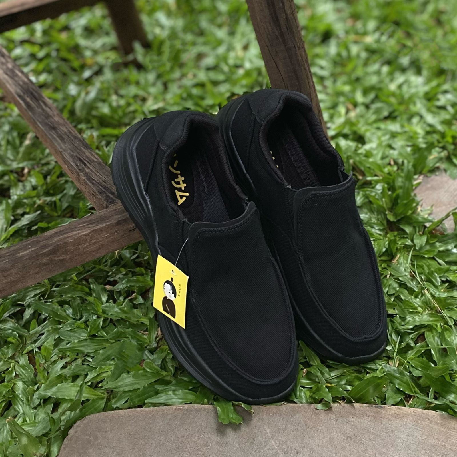  Hansamu Nin - Walk Slip-On BG09 Black 