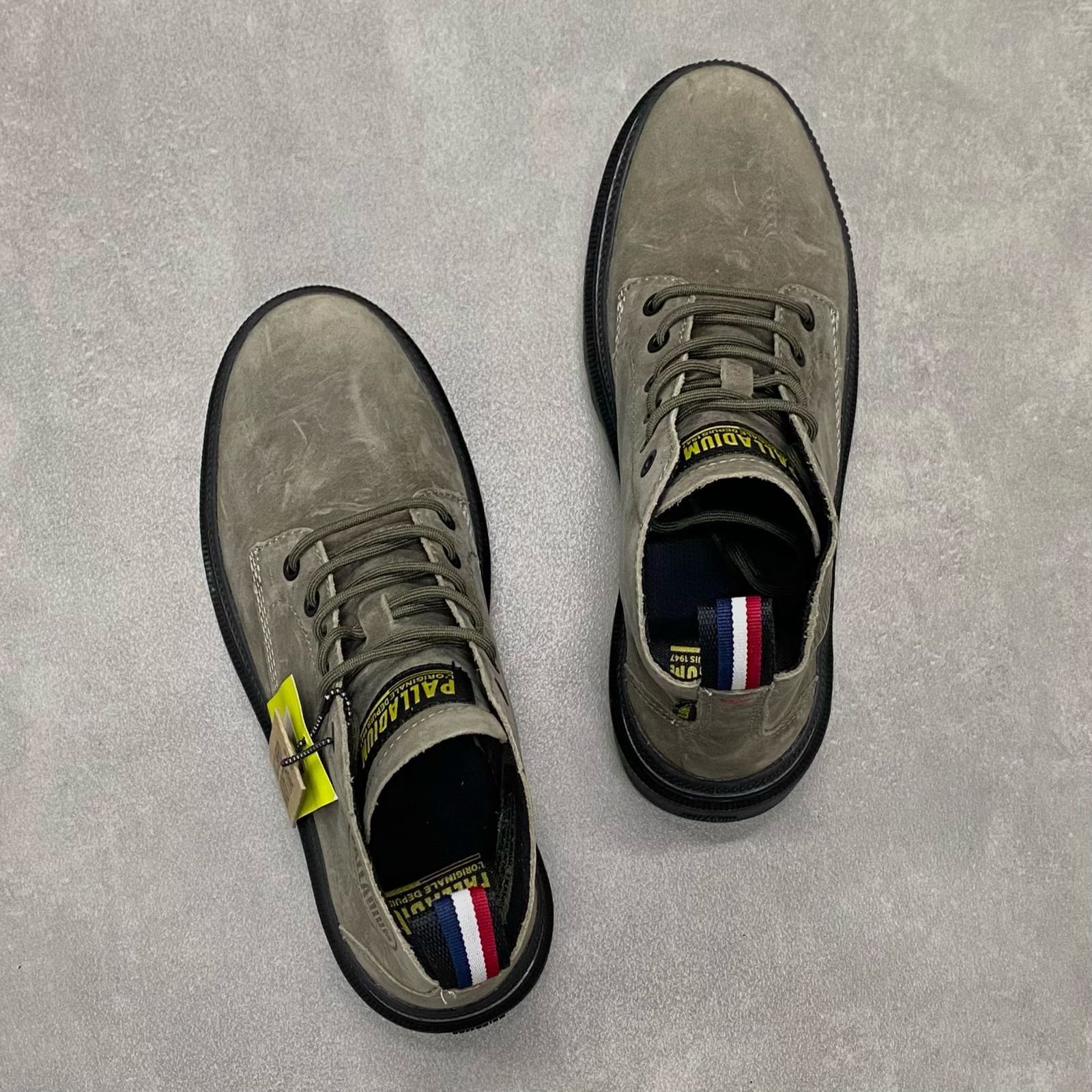  Giày Palladium cổ cao DP Xám 