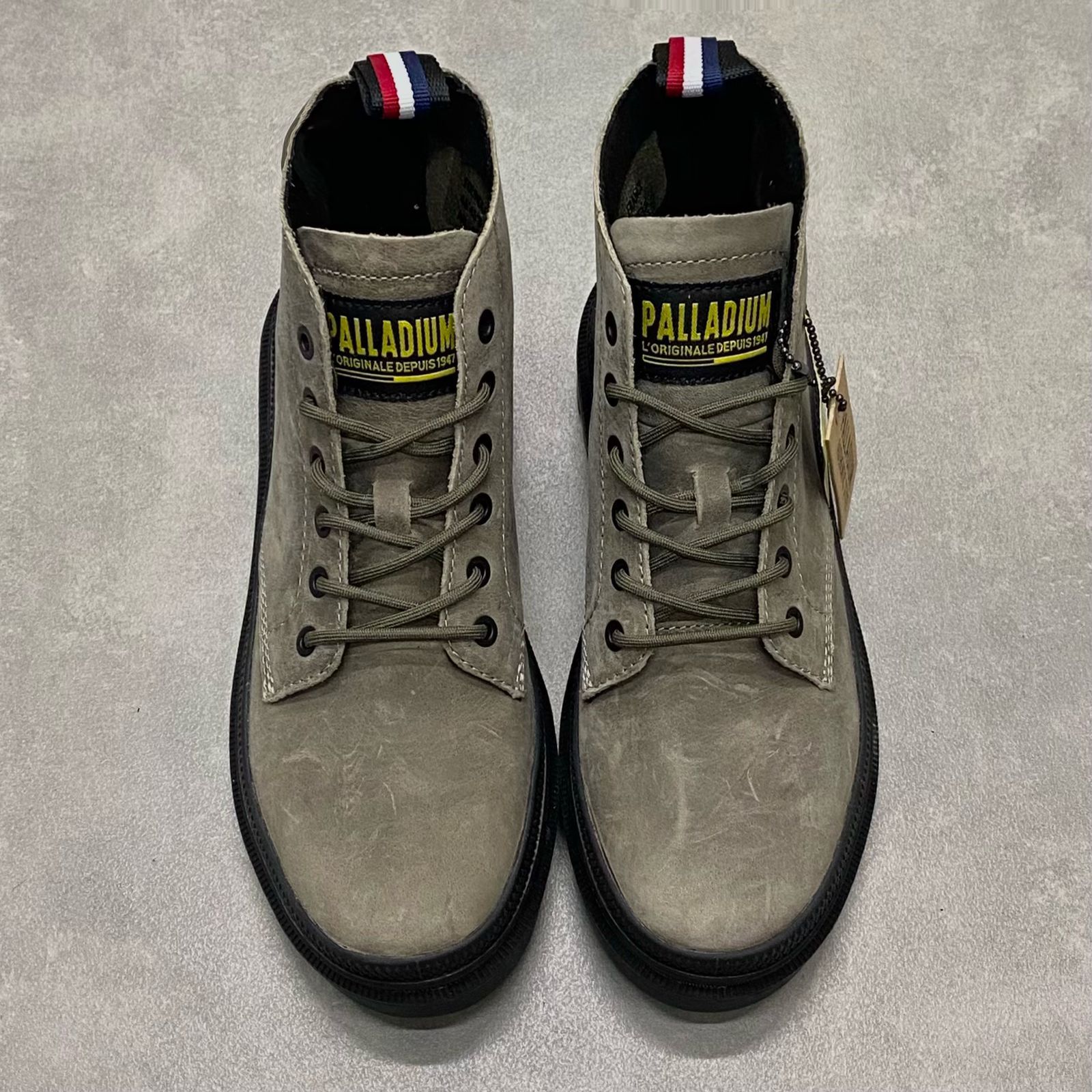  Giày Palladium cổ cao DP Xám 