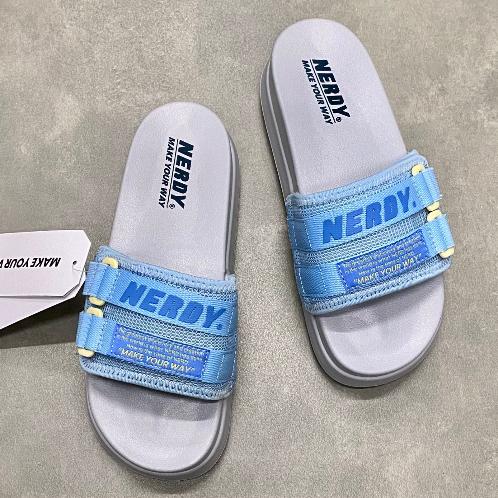  Dép Nerdy quai ngang HN Blue 