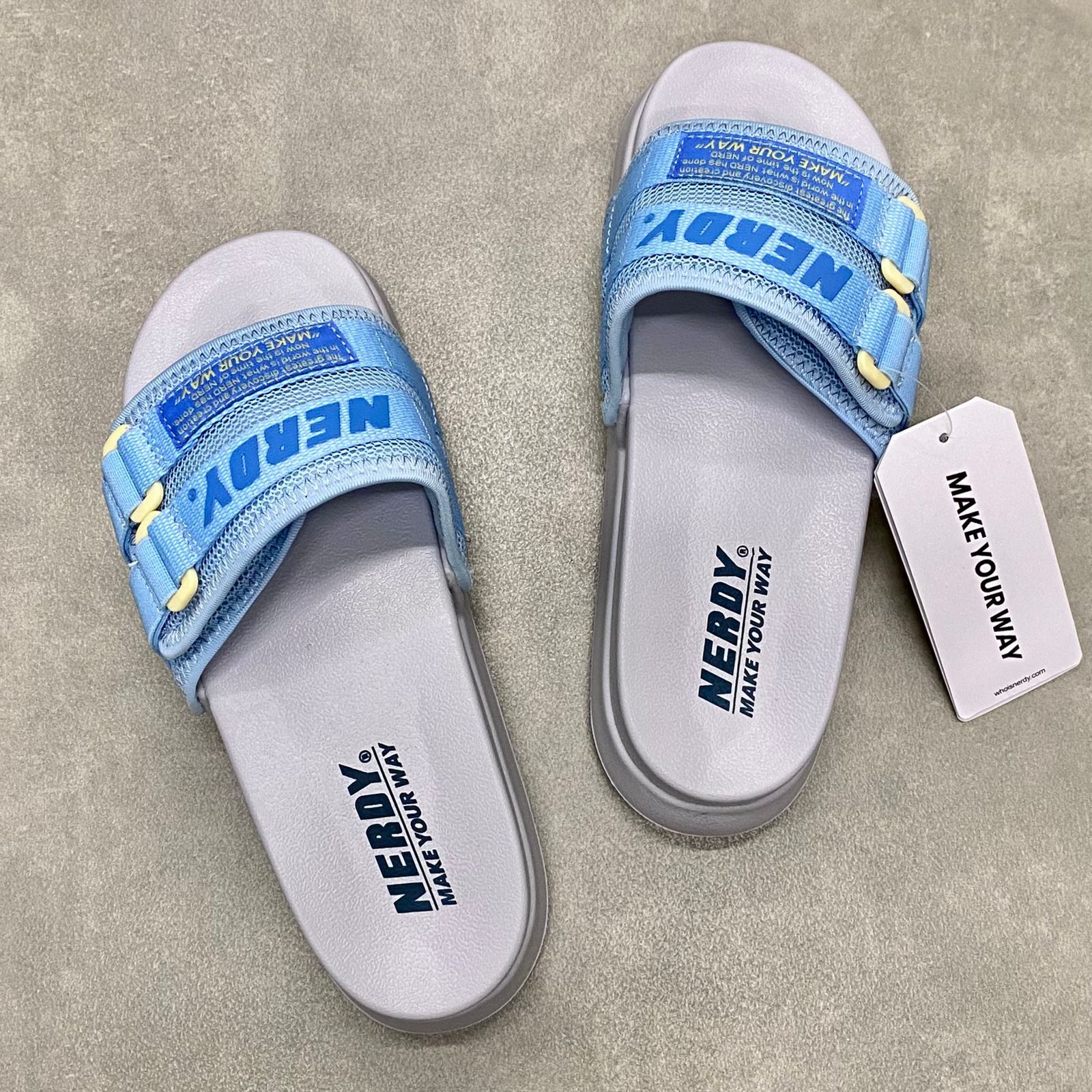  Dép Nerdy quai ngang HN Blue 