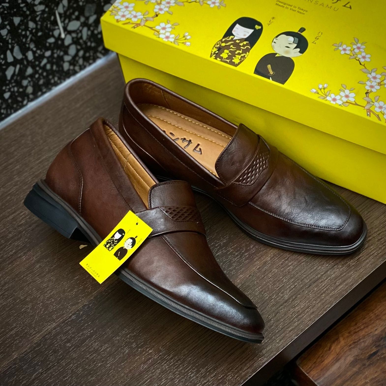  Hansamu Shin - 6cm Elevator Loafers DGD21 Brown 