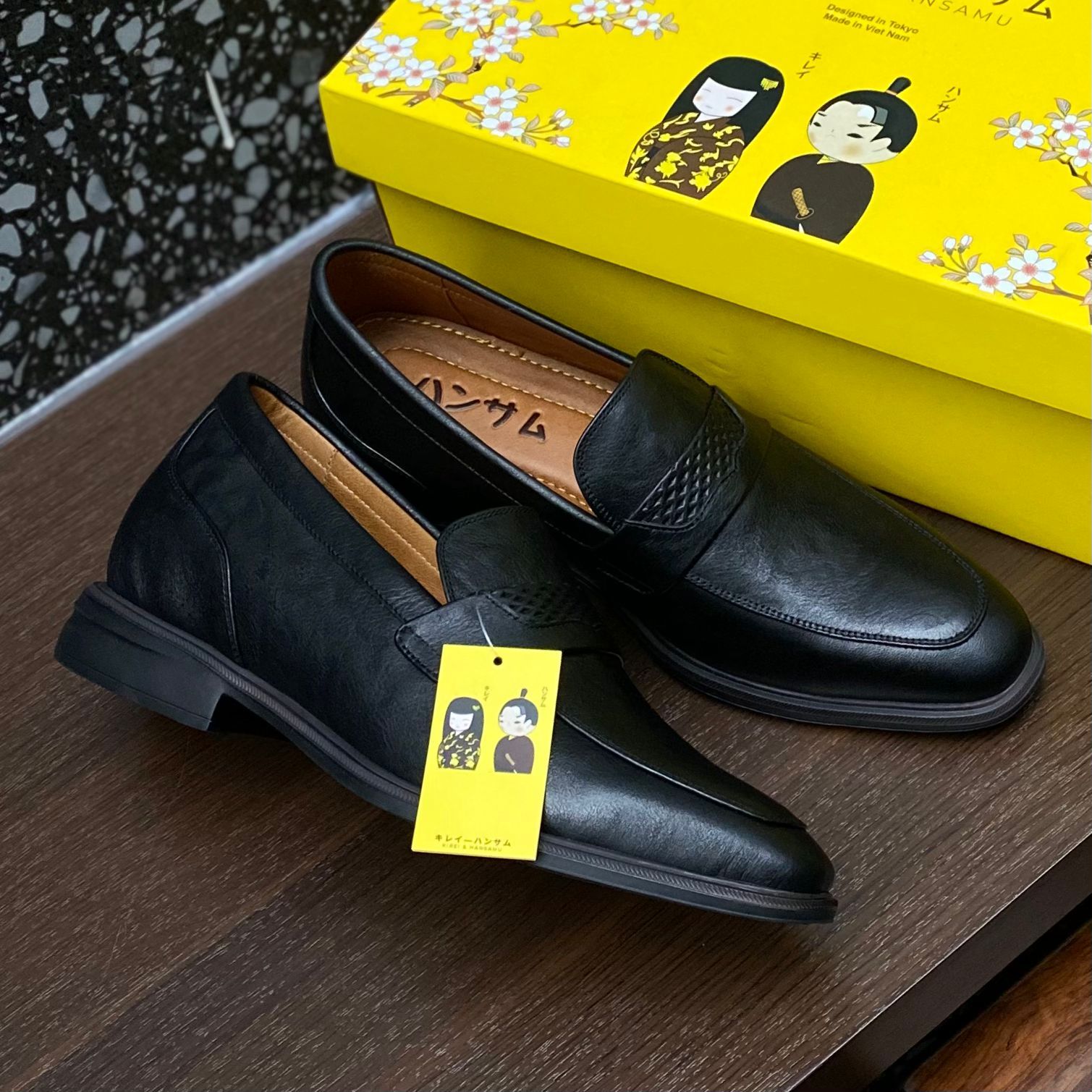  Hansamu Shin - 6cm Elevator Loafers DGD21 Black 