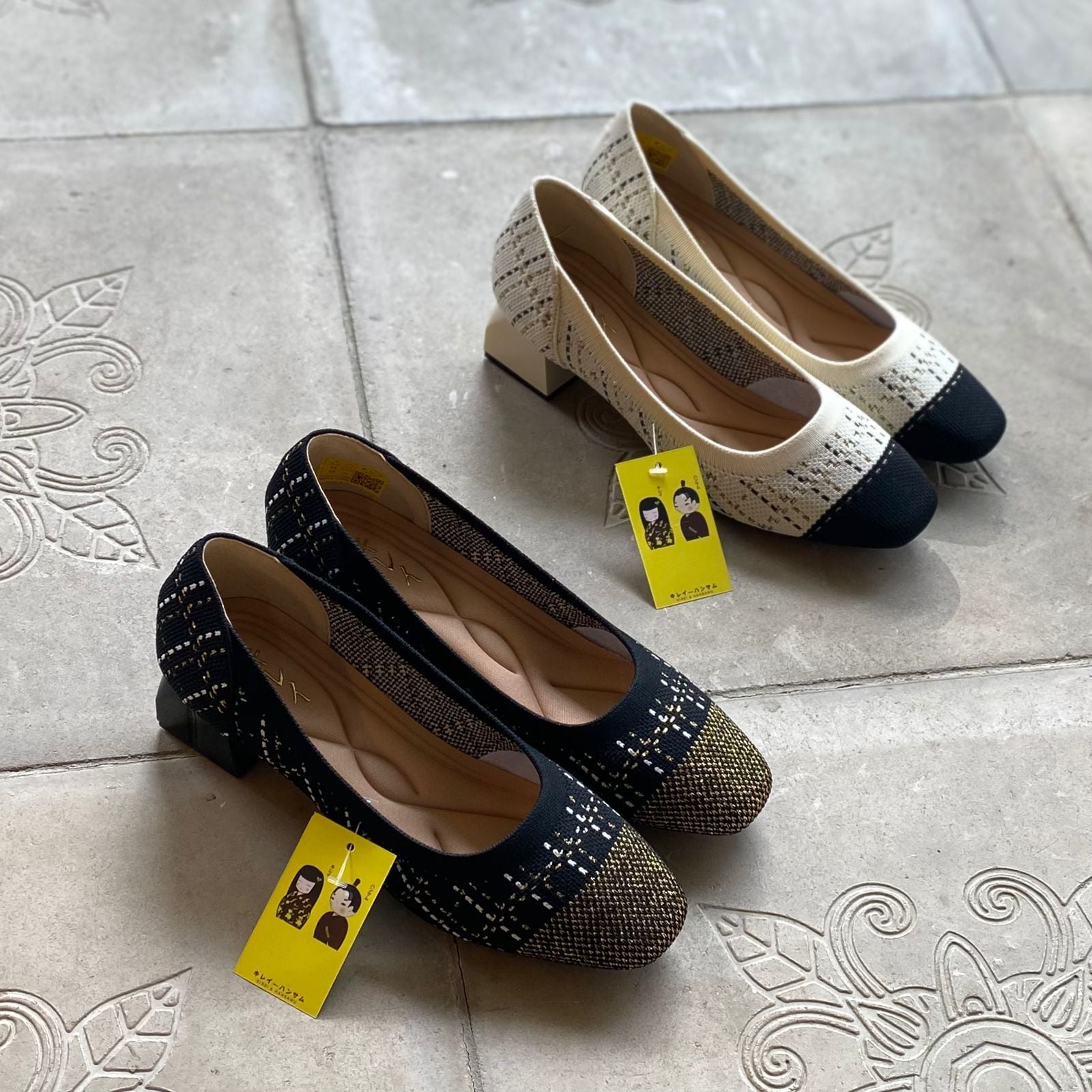  Kirei Kyōyō - Office Block Heel BG13 Cream 