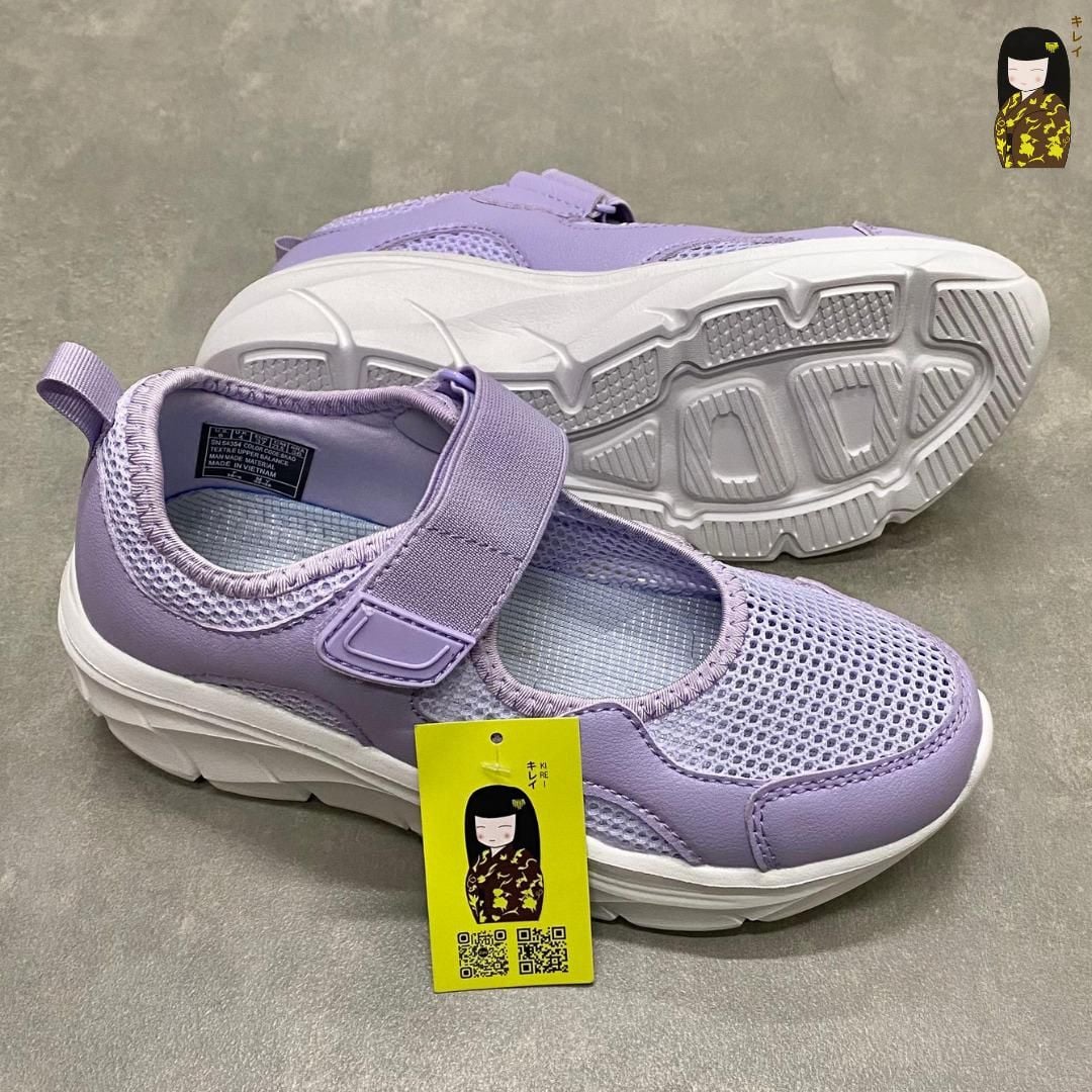  Giày thể thao nữ Kirei Nintai BG10 màu Tím - Sneaker nữ đi bộ 