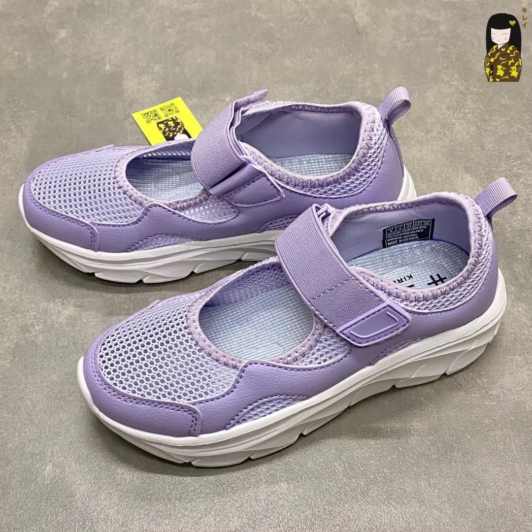  Giày thể thao nữ Kirei Nintai BG10 màu Tím - Sneaker nữ đi bộ 
