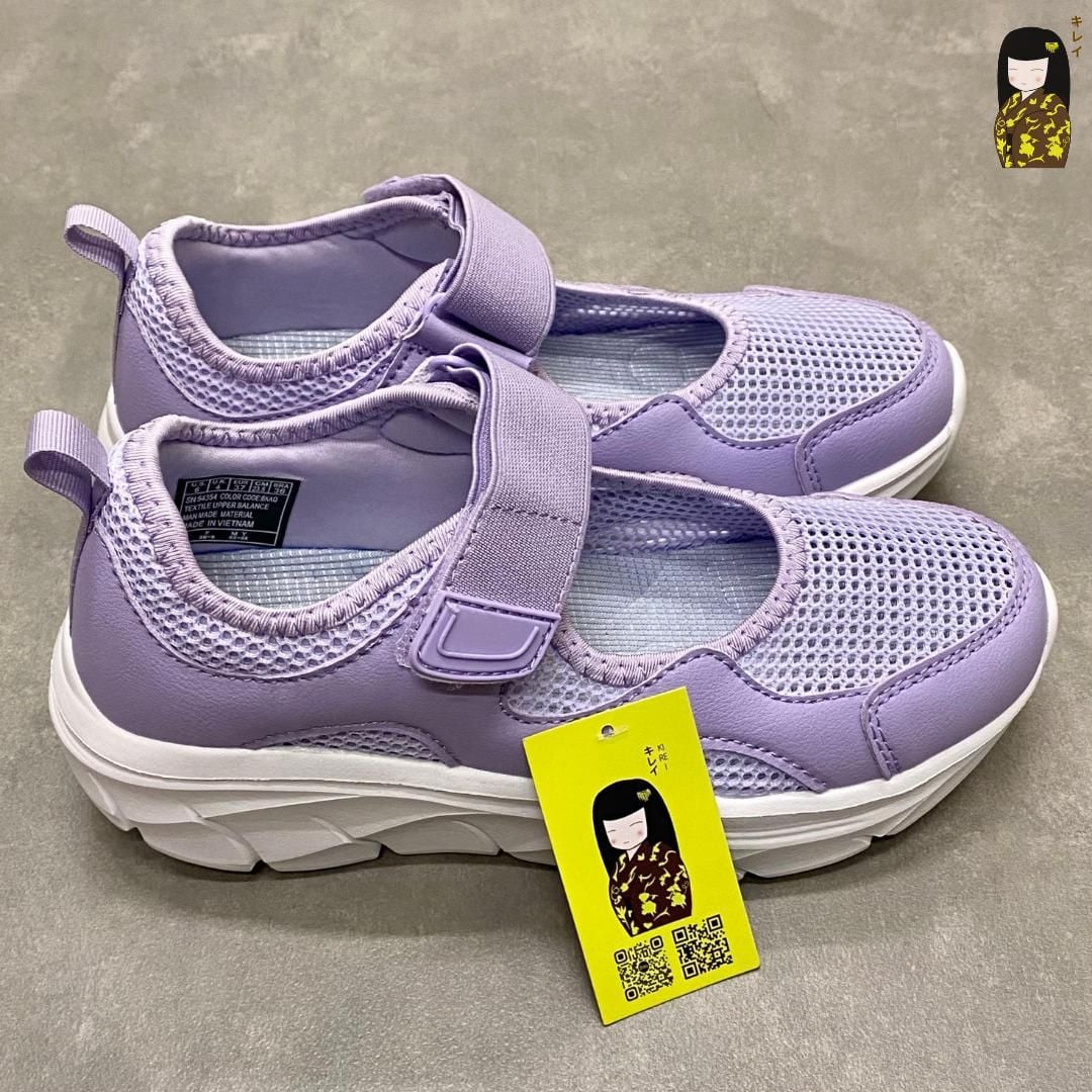  Giày thể thao nữ Kirei Nintai BG10 màu Tím - Sneaker nữ đi bộ 