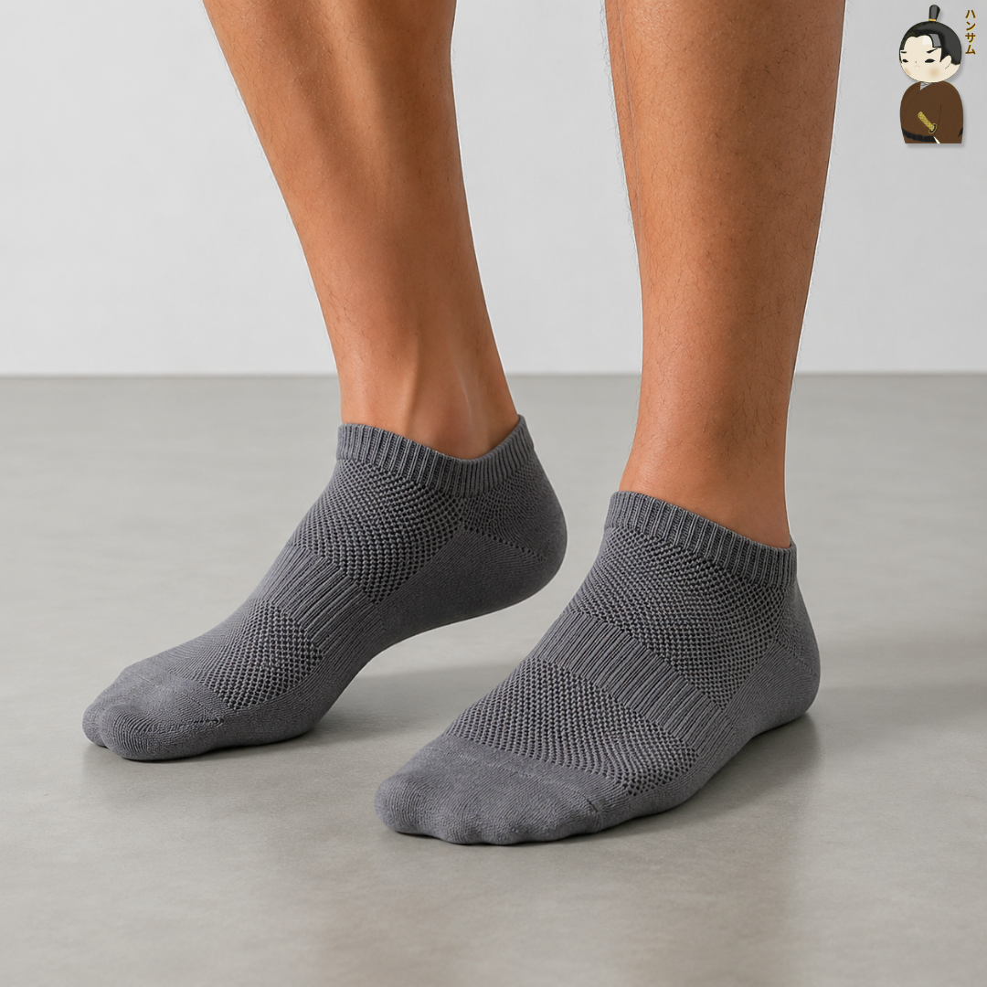  [Combo 15 đôi] Vớ Hansamu Shinobi daily sock BG14 Iron Grey 