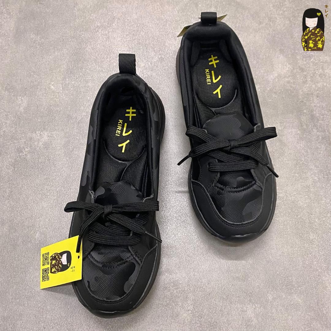  Kirei Hime - Walk Sneakers BG8 Black Camo 