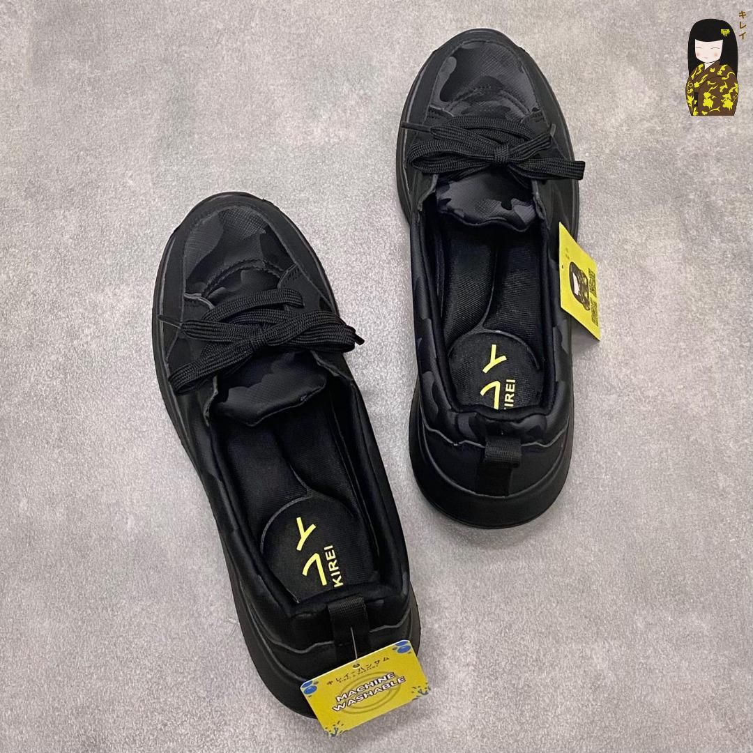  Kirei Hime - Walk Sneakers BG8 Black Camo 