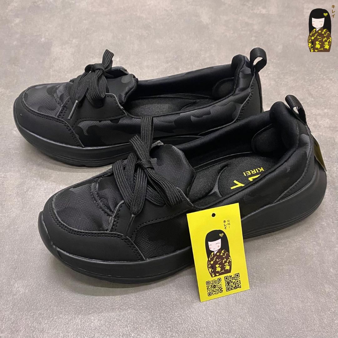  Kirei Hime - Walk Sneakers BG8 Black Camo 