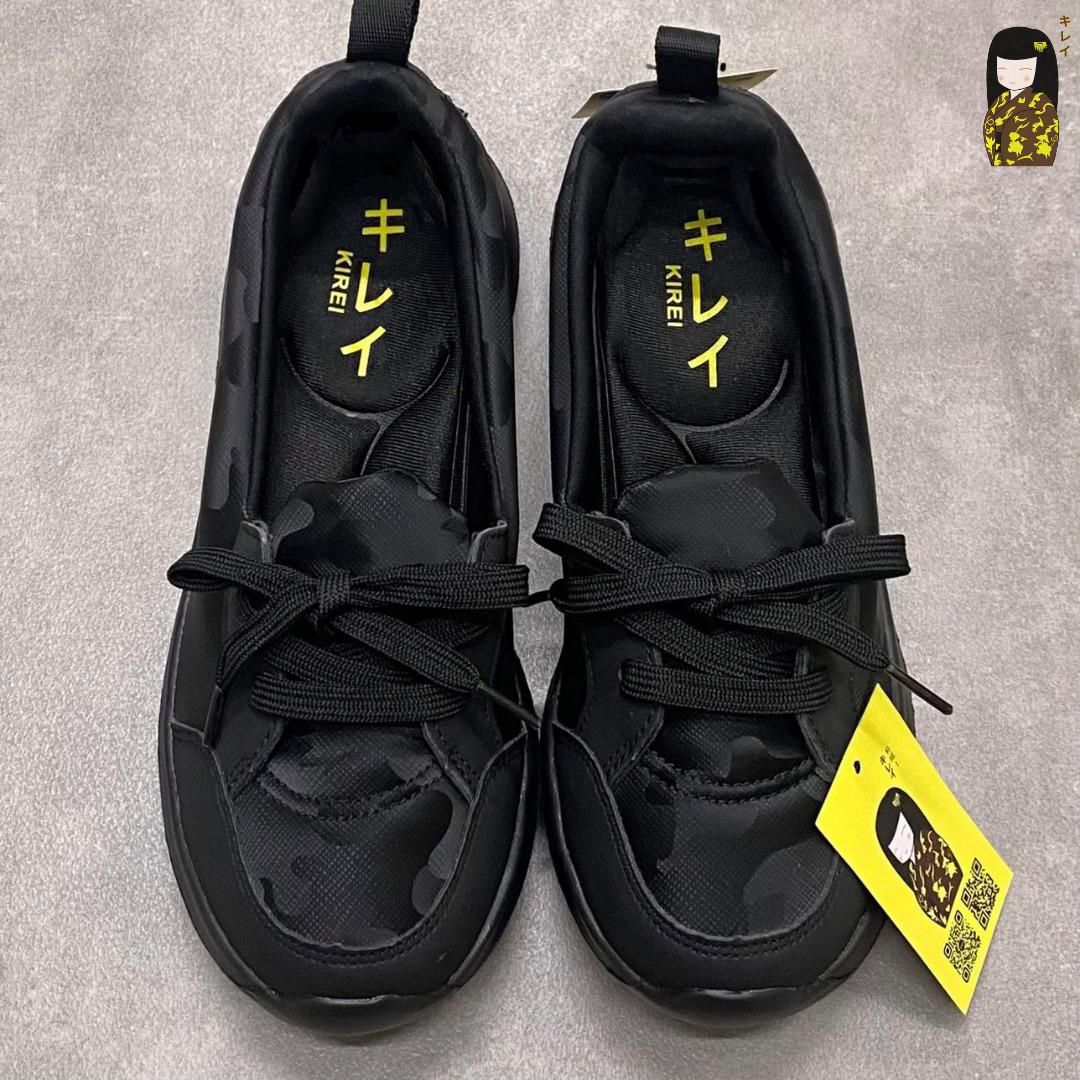  Kirei Hime - Walk Sneakers BG8 Black Camo 