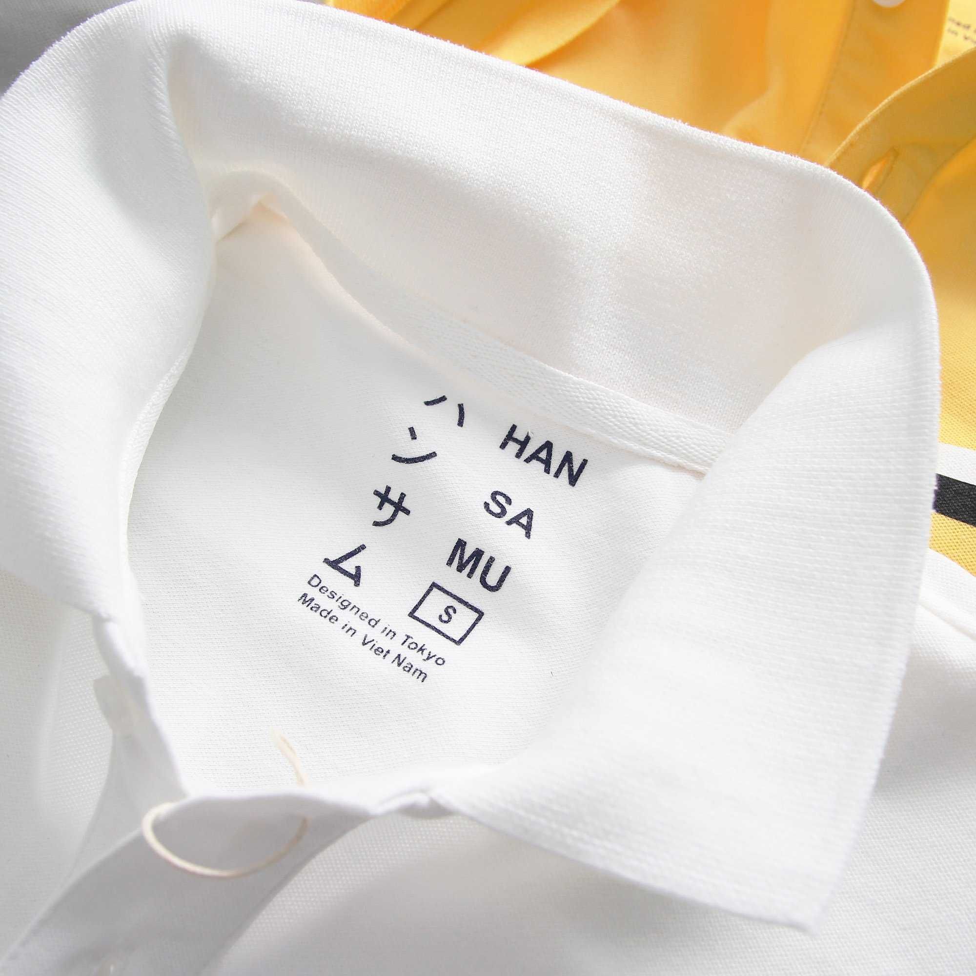  Áo thun tennis Hansamu 2 sọc JNT Trắng 