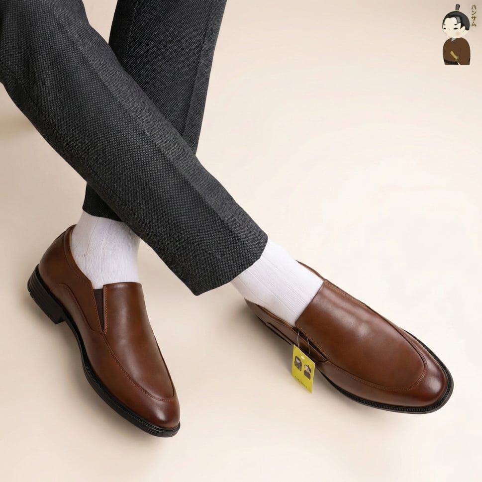  Hansamu Shin - 6cm Elevator Loafers DGD17 Brown 