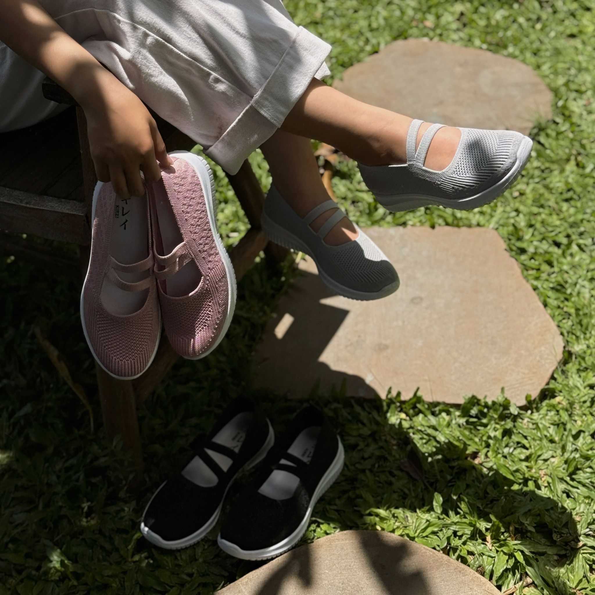  Kirei Nintai - Walk Slip-On BG1 Pink 