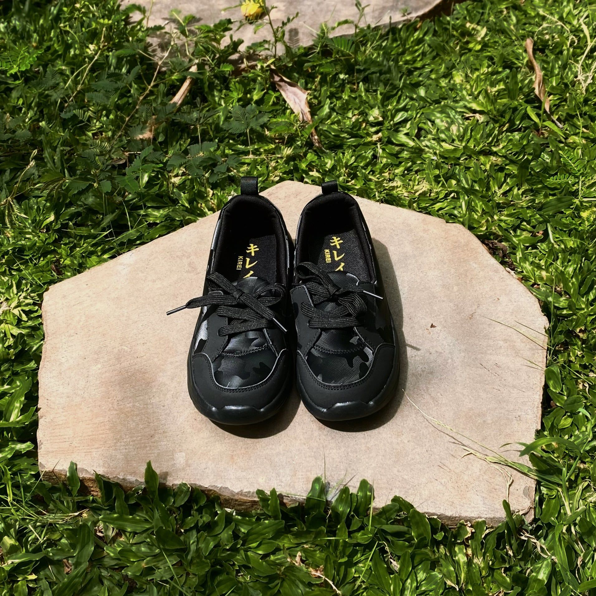  Kirei Hime - Walk Sneakers BG8 Black Camo 