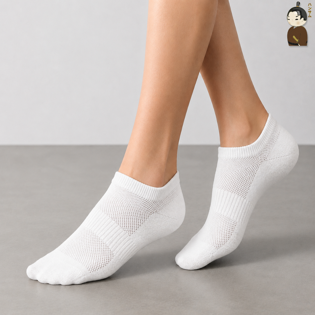  [Combo 15 đôi] Vớ Hansamu Shinobi daily sock BG14 White 