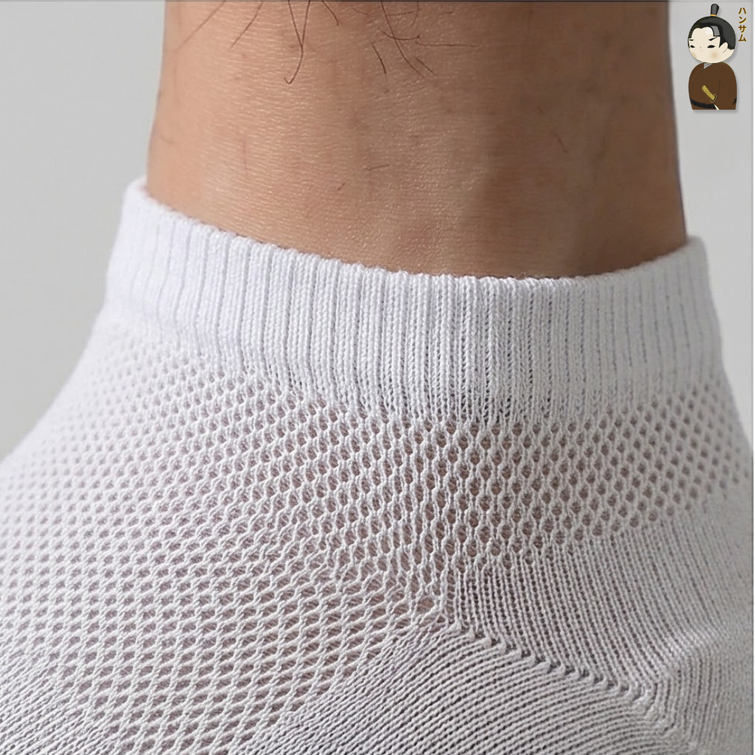  [Combo 5 đôi] Vớ Hansamu Shinobi daily sock BG14 White 