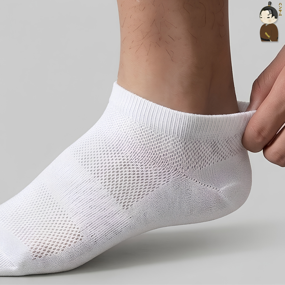  [Combo 5 đôi] Vớ Hansamu Shinobi daily sock BG14 White 