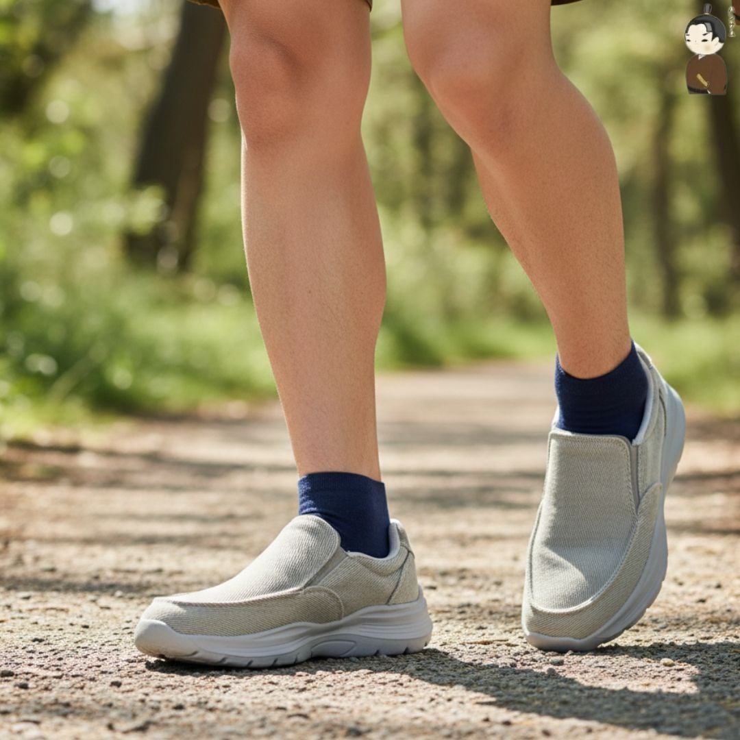  Hansamu Nin - Walk Slip-On BG09 Light Grey 