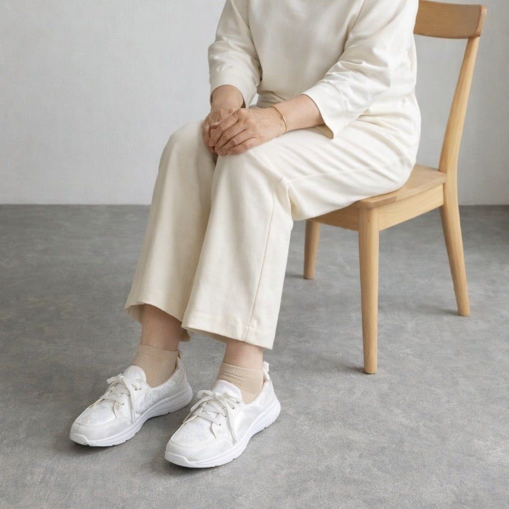  Kirei Hime - Walk Sneakers BG08 White Camo - Giày Thể Thao Nữ Phong Cách Nhật - Đế Phylon siêu nhẹ 