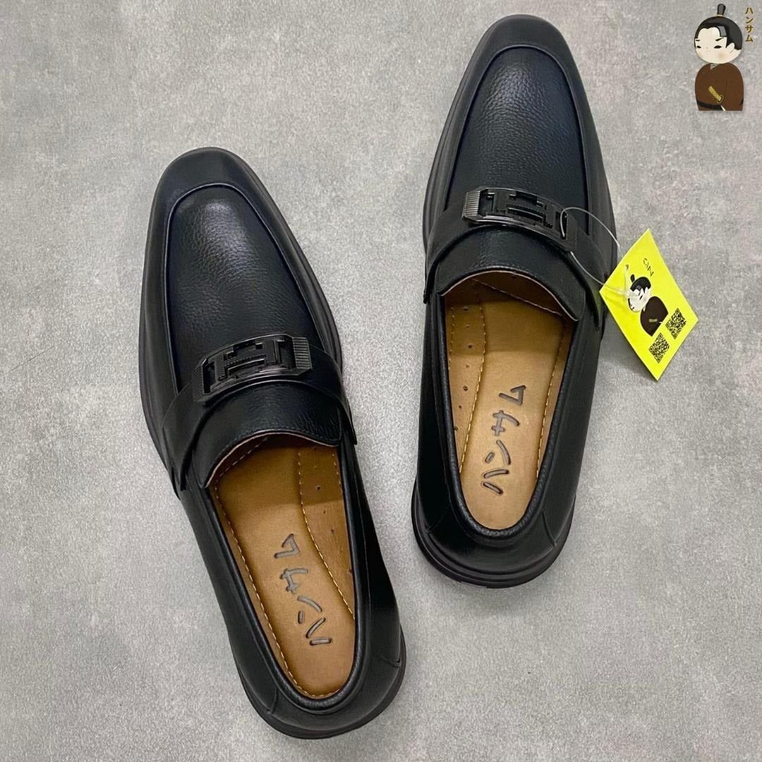  Giày lười Nam Hansamu Zen DGD06 màu Đen - Loafer công sở 