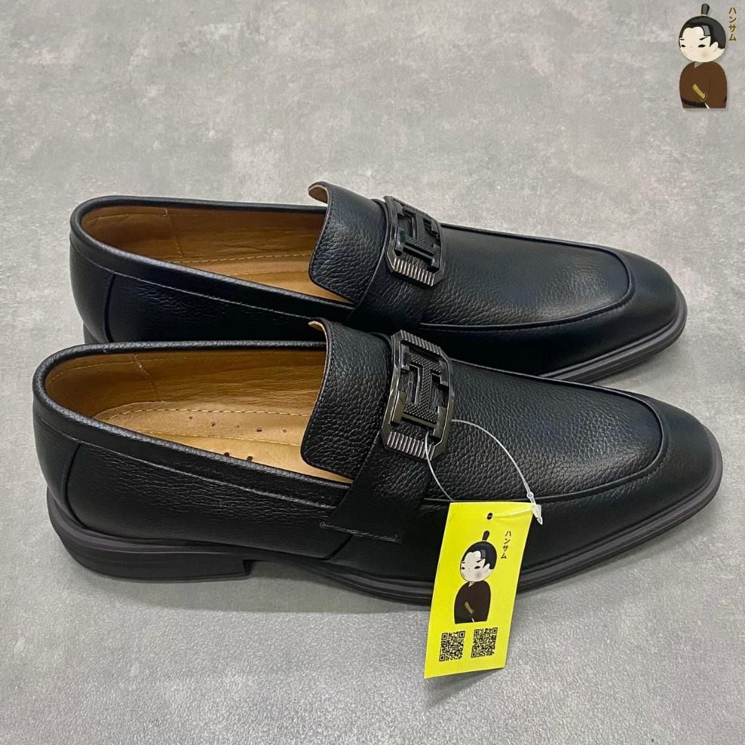  Giày lười Nam Hansamu Zen DGD06 màu Đen - Loafer công sở 