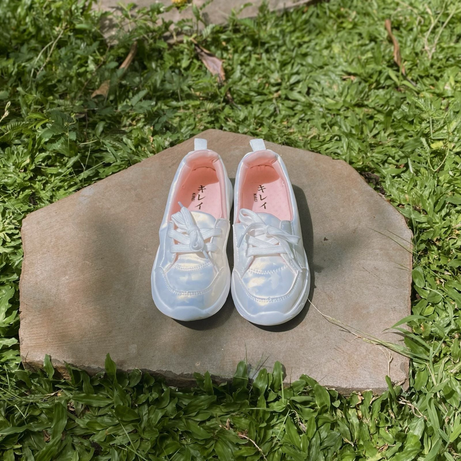  Kirei Hime - Walk Sneakers BG08 White Camo - Giày Thể Thao Nữ Phong Cách Nhật - Đế Phylon siêu nhẹ 