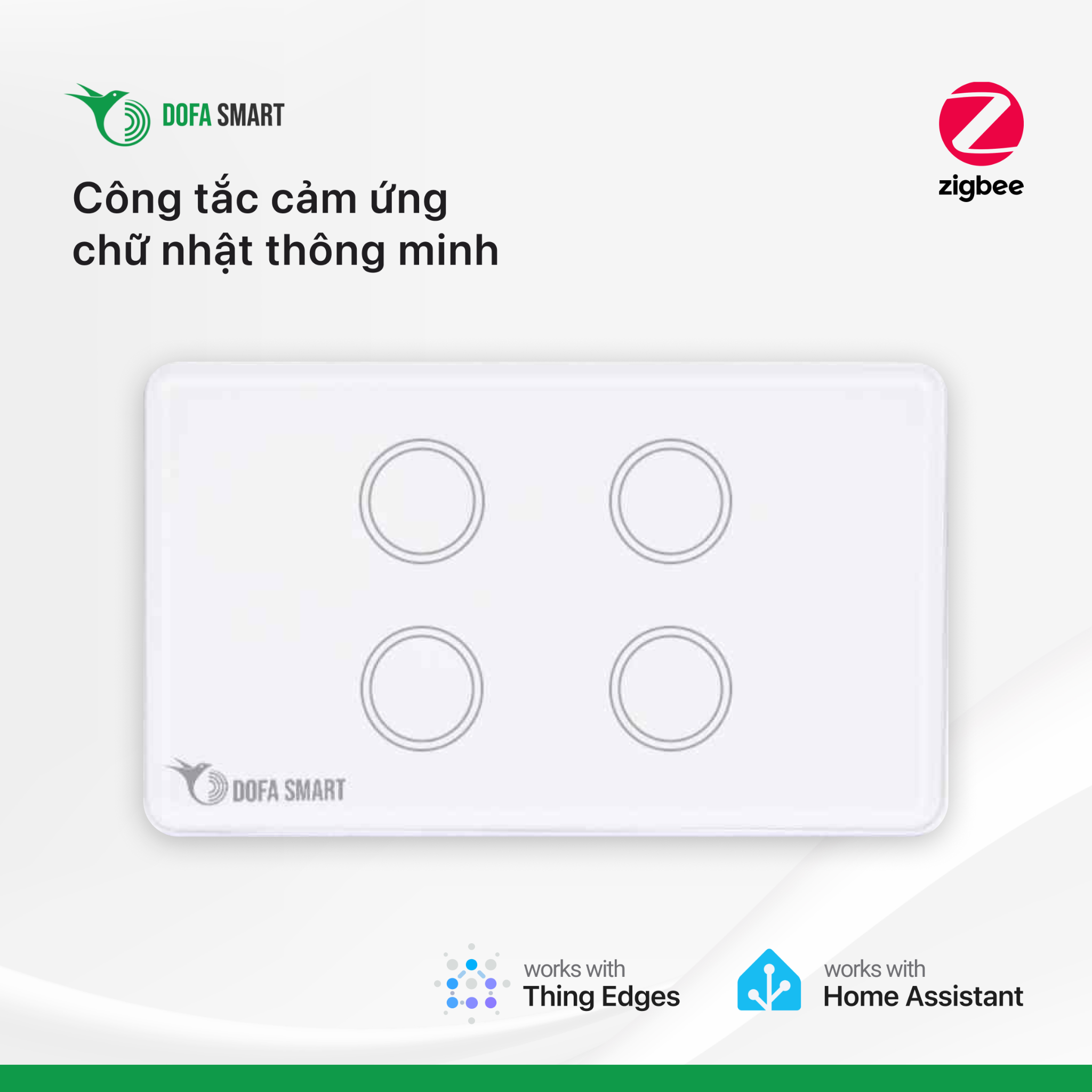  Công tắc cảm ứng chữ nhật thông minh 