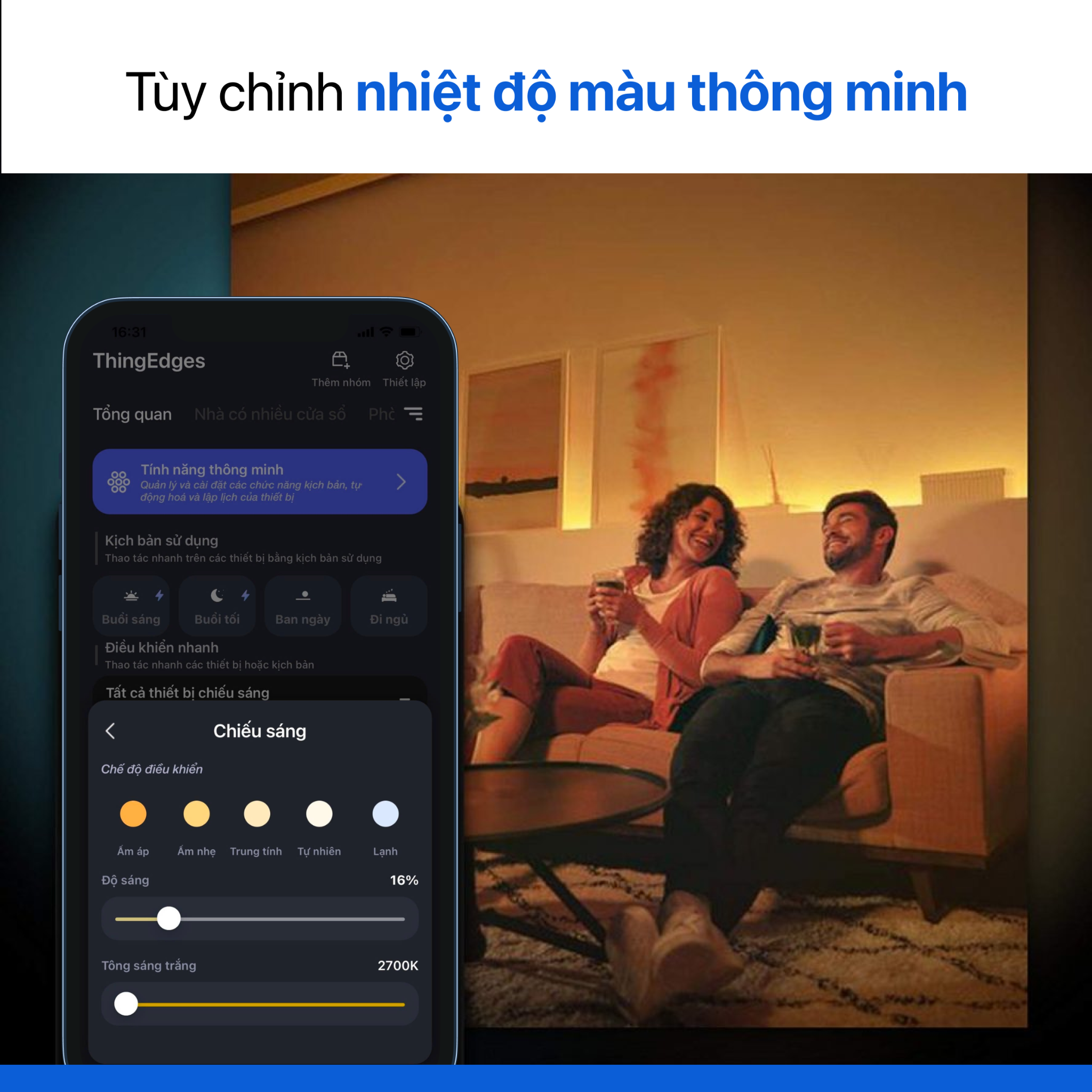  Đèn LED dây 16 triệu màu 