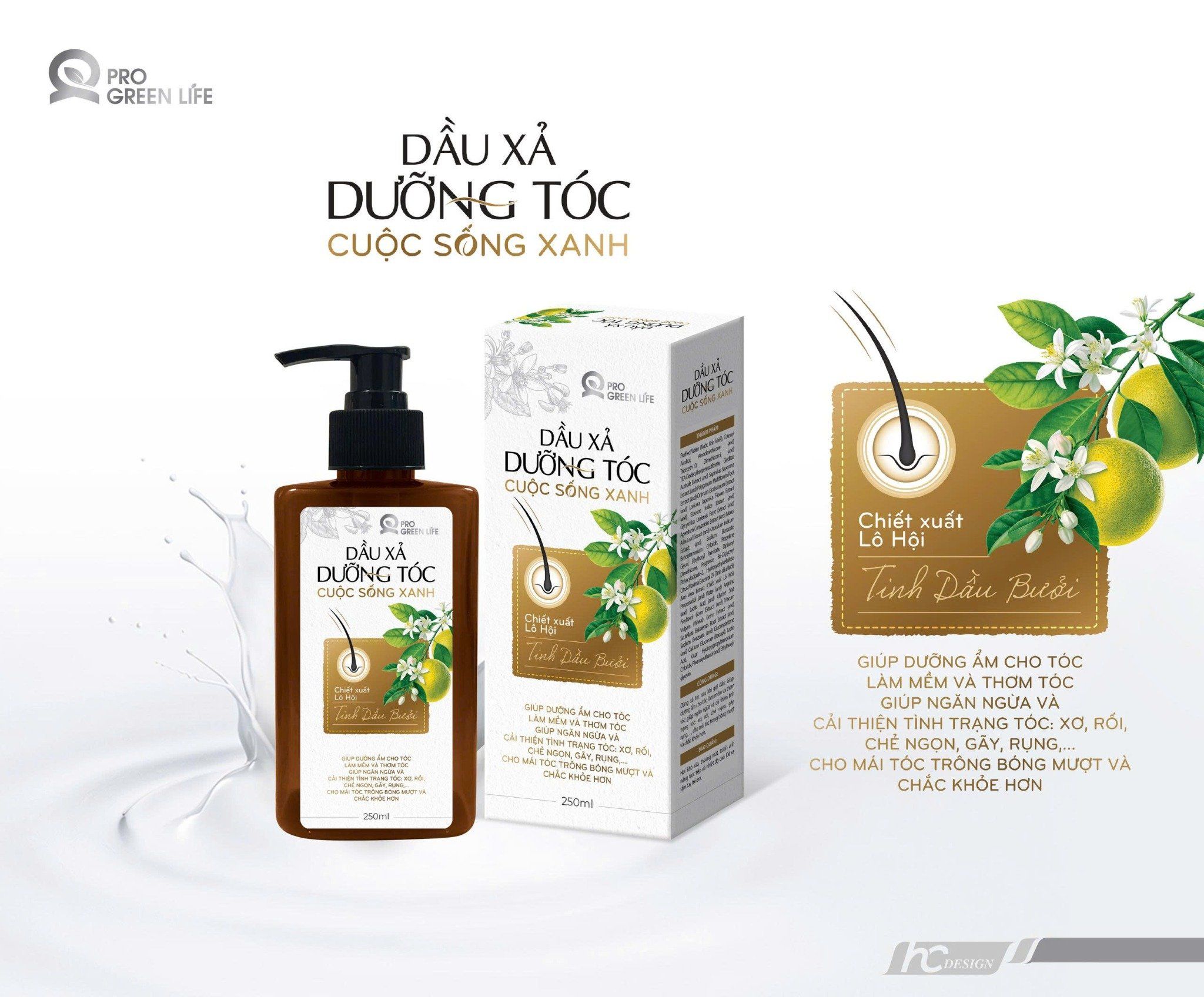  Dầu Xả Dưỡng Tóc Cuộc Sống Xanh 250ml 