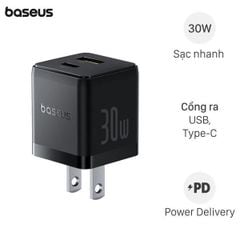 [C] ** Cóc sạc Baseus Palm 1U 1C 30W