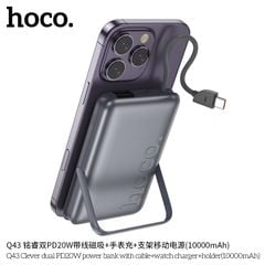 ** Pin dự phòng không dây Hoco Q43 10.000mAh kèm cáp