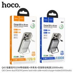 ** Pin dự phòng không dây Hoco Q43 10.000mAh kèm cáp