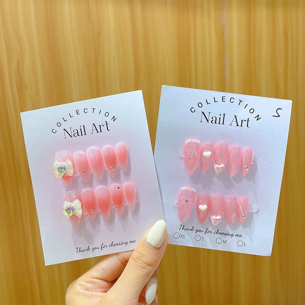 ** Nail box tiểu thư nhiều kiểu kèm dũa + keo